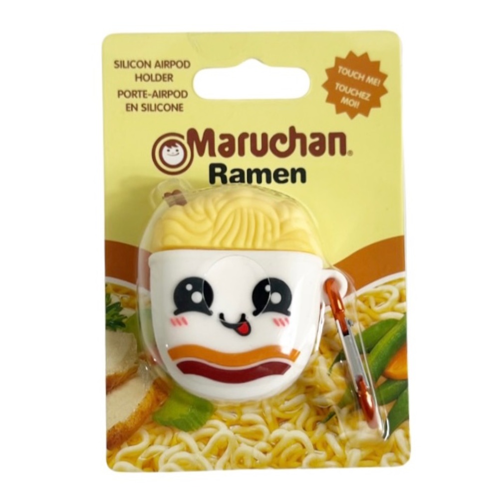 NEW Maruchan Ramen Funny Face Soft Silicone Apple Generation 1 & 2 Airpo…